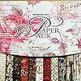 DESEACO 27 Sheets Vintage Scrapbook Paper Pad 12" x 12" Rose Pink Wrapping Book for Craft, DIY Card Making, Damask Art, Alphabet, Photo Frame Album, Handmade Decorative Die Cuts Background