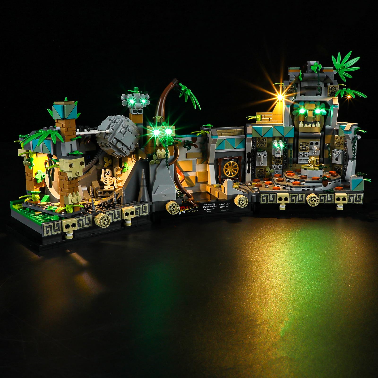 MENZAVA LED Light Set Compatible with LEGO 77015 Temple of the Golden Idol Indiana Jones Building Blocks Model - Model Set NOT Included
