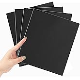 Xfenvs Enhanced Cuttable Rubber Grip Tape, Ultra-Thin Strong Adhesive Non-Slip Tape for Safer Handles and Surfaces - Customizable, Waterproof, and Versatile Anti-Slip Solution (Black, 4 PCS)