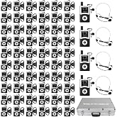 Retekess T130U(4nd Gen T130)Tour Guide System,Tour Guide Headsets(4TX 60RX) | for Factory Visits,School, U-Band,Digital Mode,DSP Noise Reduction,200M,Multi Channel Management,60-Slot Charge Case