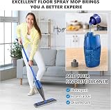 PAPCLEAN Spray Mop with 635ML Tank 4 Microfiber Pads Wet Dry Floor Cleaner view 7