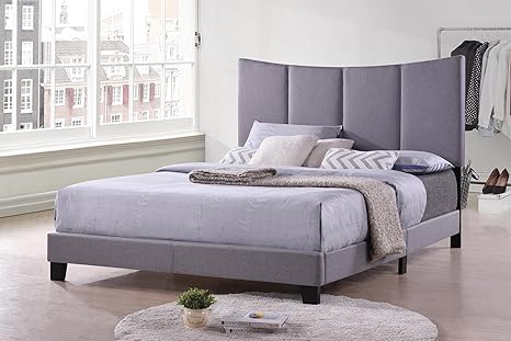 Amazon.com: Kings marca muebles – Corinth humo gris cama ...