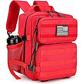HongXingHai 9L Mini Tactical Backpack for Men and Women, Tactical Backpack Small for Hiking, Small Tactical Bag (Red)