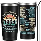 Jettryran 60th Birthday Gifts for Women Men Parents