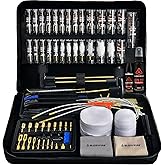 GLORYFIRE Gun Cleaning Kit Handgun Shotgun Pistol Cleaning Kit for All Guns with High-end Brass Brushes, Mops, Jags, Reinforced, Lengthened Rods and Gun Cleaning Snake&Ropes