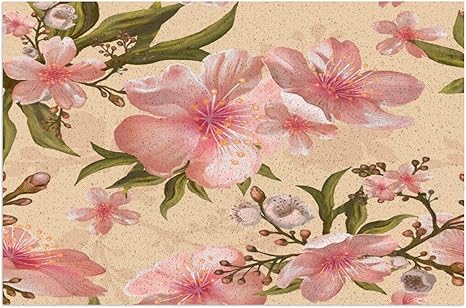 Amazon 室内 屋外用 天然コイア繊維 春 夏 ドアマット 40x60cm 水彩花のイラストデ ッサン 装飾 屋内屋外 防水 お手入れ簡単 新年の装飾 ドアマット オンライン通販