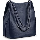 Kattee Women Soft Genuine Leather Totes Shoulder Bag Purses and Handbags with Top Magnetic Snap Closure
