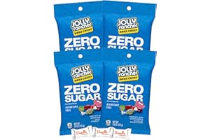 Jolly Rancher ZERO SUGAR Assorted SUGAR FREE Candy, 3.6oz (4 Pack) W/Bundle Bonanza Candy