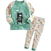 VAENAIT BABY Toddler Kids Junior Girls Boys 100% Cotton Dinosaur Mermaid Pajamas Sleepwear Pjs