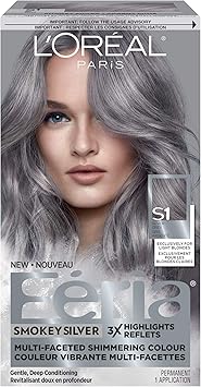 L Oreal Paris Feria Smokey Silver Permanent Hair Color 1 Ea
