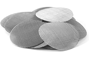 UP IN SMOKE PIPE SCREENS Made in The USA - 50 1/4 Inch (.25") 304 Stainless Steel Premium Pipe Screen Filters