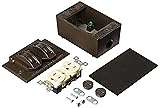 BELL 5839-7WRTR BRZ Receptacle KIT, 1-Gang, Bronze