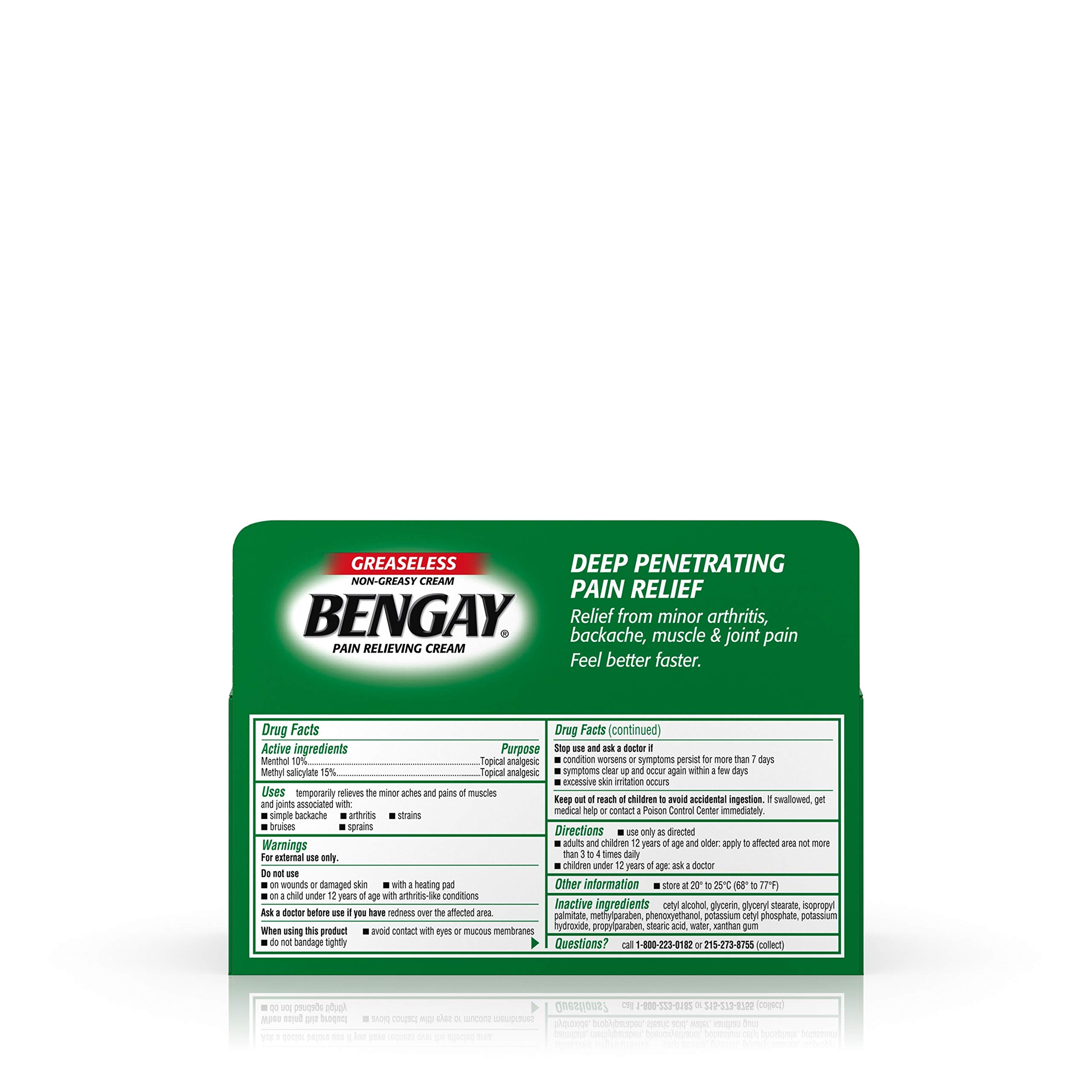 Bengay Pain Relieving Cream, Greaseless2 oz Buy Online in UAE. Hpc