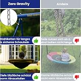 Zero Gravity Magic Carpet Swing Set with Steel Frame for Up To 2 Kids view 4