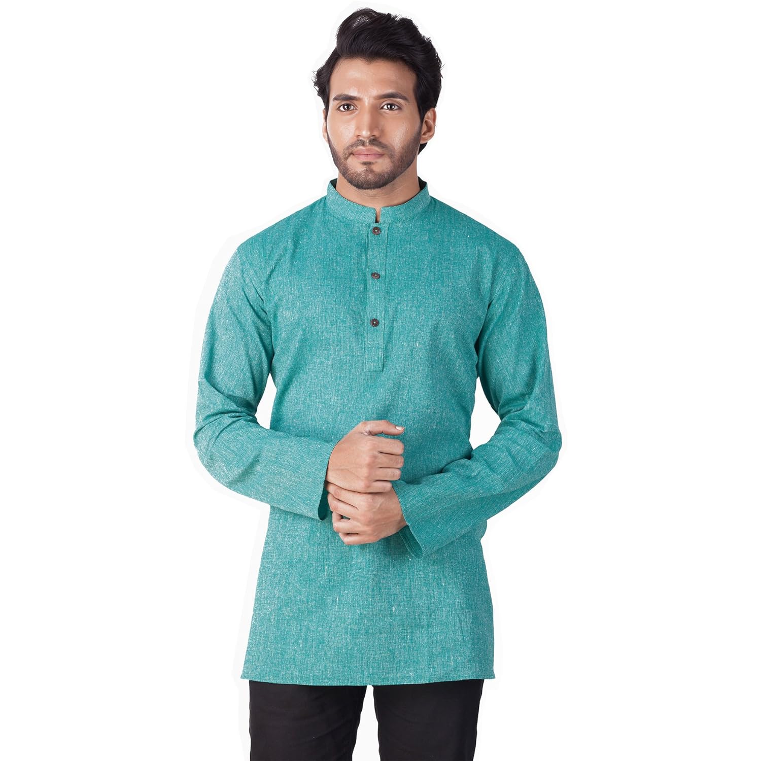 khadi cotton solid kurta