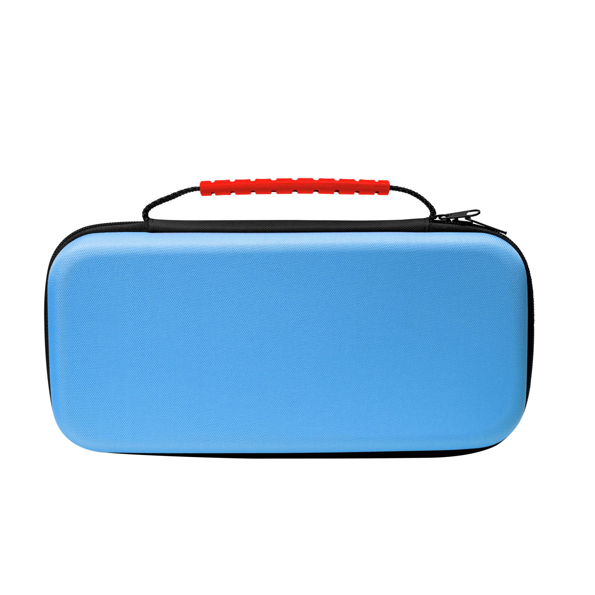 GXTrust 1251RB Tasche für Nintendo Switch 2, Switch Hülle mit Stoßfeste Design, Tragegriff, Aufbewahrung für 4 Joy-Con, Schutzhülle mit Tasche für Handgelenksriemen und 12 Spiele, Rot / Blau 8
