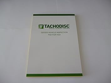 Tachodisc Goods Vehicle Inspection Pad For Vehicles Gv1 Amazon Co Uk Car Motorbike