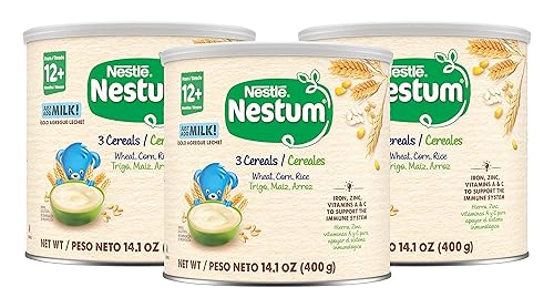 Nestle Nestum Junior Cereal, Cereals Wheat, Corn Rice, Made for  Toddlers 12 Months, OZ Canister (Pack of 3) in Bahrain Whizz Cereal