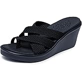 Skechers womens Rumble on - Heat MazeWedge Sandal