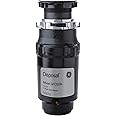 GE Disposall Continuous Feed 1/2 Horsepower Motor Garbage Disposer, Good for Grinding: Cooked Meat, Beans, & Seeds, Easy Install Kit, Non-Corded, Recommended for 2-4 Person Homes, GFC520N