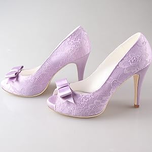 lavender bridal shoes