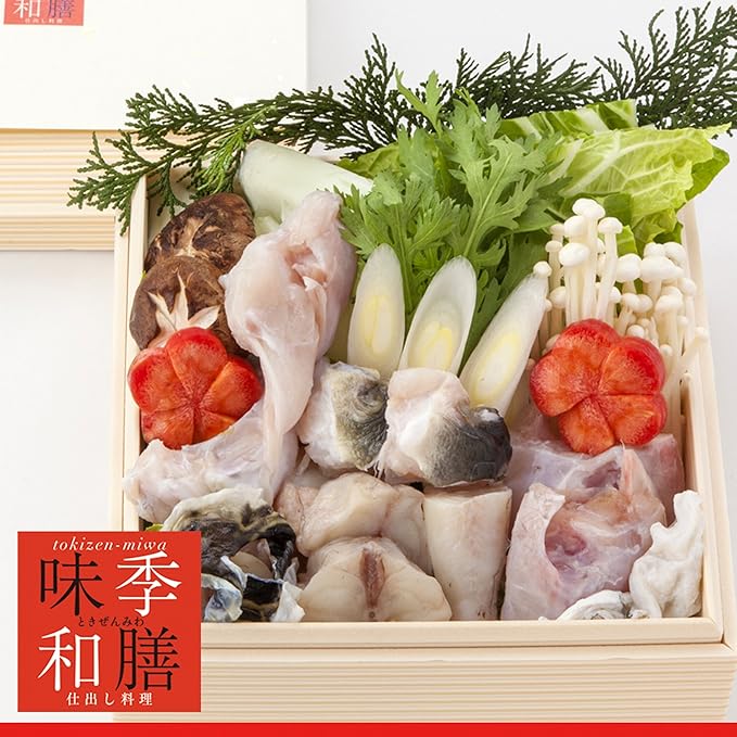 Amazon てっちり鍋 ふぐ鍋 ２人前 ふぐてっちり お歳暮ギフト お歳暮プレゼント お歳暮高級天然コラーゲン美人鍋 グルメ ご馳走 お歳暮 の贈り物にてっちりは最適おすすめです ヘルシーな高級鍋料理 美人鍋セット コラーゲン鍋セット 有限会社しほまねき