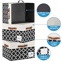GhvyenntteS Large Storage Bins with Lids