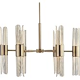 Uttermost 21391 Cret - 96W 12 LED Chandelier-20.63 Inches Tall and 31 Inches Wide