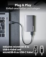 Intenso 1.8 Inch External SSD Premium 256 GB USB 3.0 Super Speed Fast Portable view 6