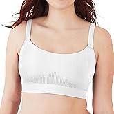 Bali Womens Modern Seamless Bralette, Pullover Wireless Bralette with Adjustable Straps