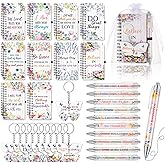 Dispowreath 80 Pcs Christian Gifts for Women Bulk Easter Inspirational Gift Set Scripture Pens Bible Verse Notebooks Religious Christian Keychains Organza Bags for Women Prayers School Office Church