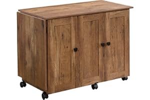 Sauder Miscellaneous Storage Sewing/Craft Cart/ Pantry cabinets, Vintage Oak finish