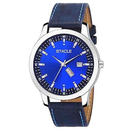 Analogue Blue Dial Wrist Mens Watch STW-023