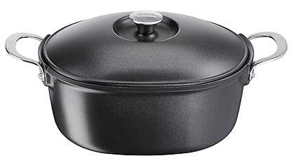 Tefal e2156974 aroma fundido Inducción 6,3l cacerola, negro ...