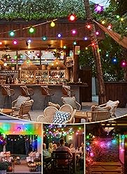Brightown RGBW Outdoor String Lights, 58FT LED