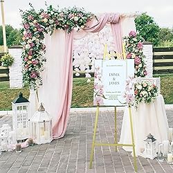 55" Gold Easel Stand for Sign, Heavy Duty Display