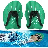 Hianjoo Swimming Hand Paddles for Adult and Junior (1 Pair), Power Strength Train Swim Fins Pool Exercise Swimming Accessories for Novice and Professional Use