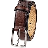 Cole Haan Men’s Leather Dress Belt – Polished Brown, Tan, or Cognac for Work or Formal Wear