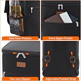 Lifewit 21L Soft Cooler Backpack 30 Cans with Hard Liner Black view 6