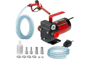 12V DC Gasoline Fuel Pump Kit, Self-priming Fuel Transfer Pump, Reversible Pumping, Overheat Protection, Explosion-proof, Sui
