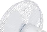 Signature 12 inch Desk Fan 3 Speed Oscillating Tilt White S40009 view 9