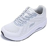 AOV Wide Toe Box Shoes Women Arch Support Walking Shoes Plantar Fasciitis Orthotic Tennis Sneakers