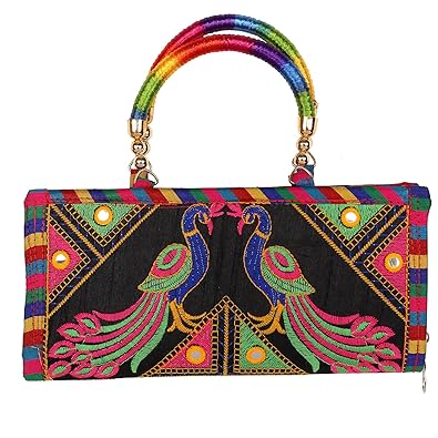Craft Trade Handmade Designer Rajasthani Printed Clutch Bag For Women