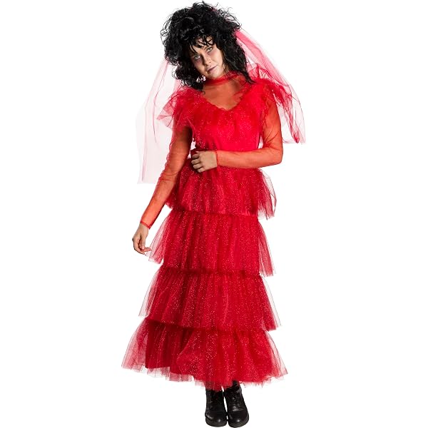 open lace back dress Amazon.com: Spirit Halloween Adult Red Cruella Dress
