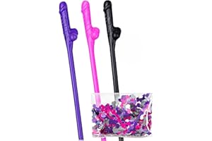 OSTRIL Penis Straws 15pcs Bachelorette Party, Naughty Drinking Straw, Party Supplies Decorations, Willy Penis Straws, Dick Pecker Straw for Hen Party