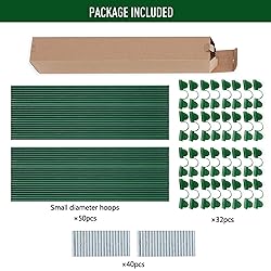 MAXPACE Greenhouse Hoops for DIY Grow Tunnels Less