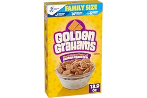 Golden Grahams Breakfast Cereal, Graham Cracker Taste, Made with Whole Grain, Family Size, 18.9 oz