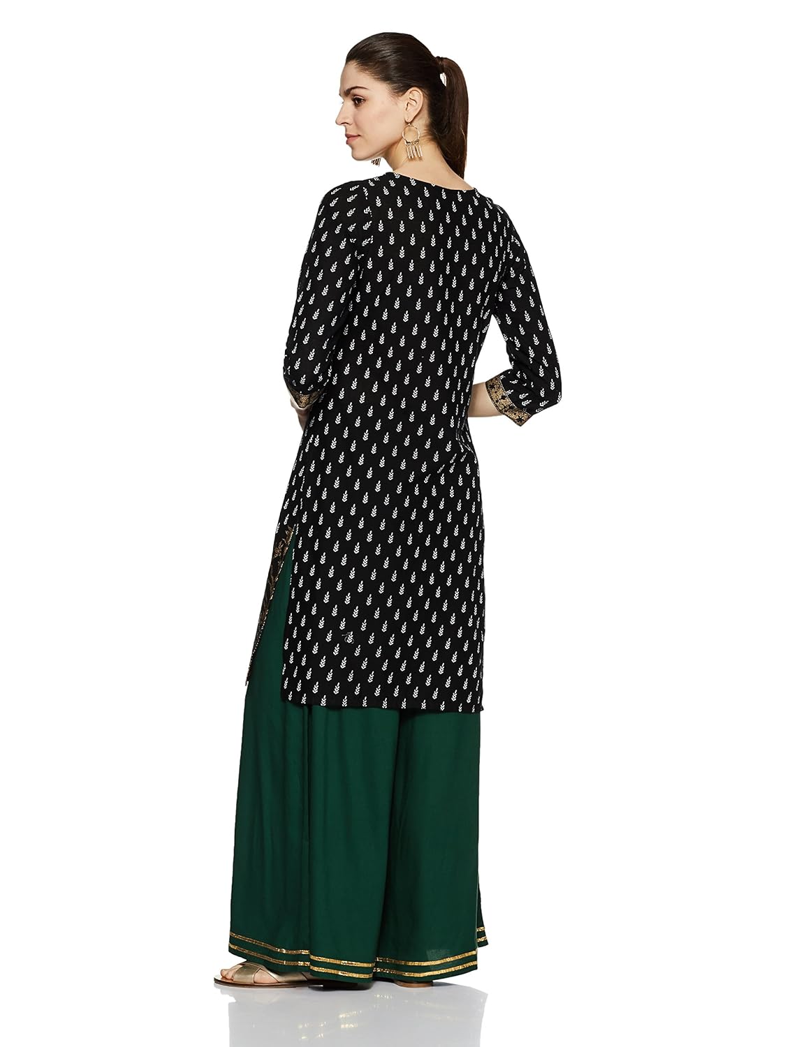indigo women's straight kurta