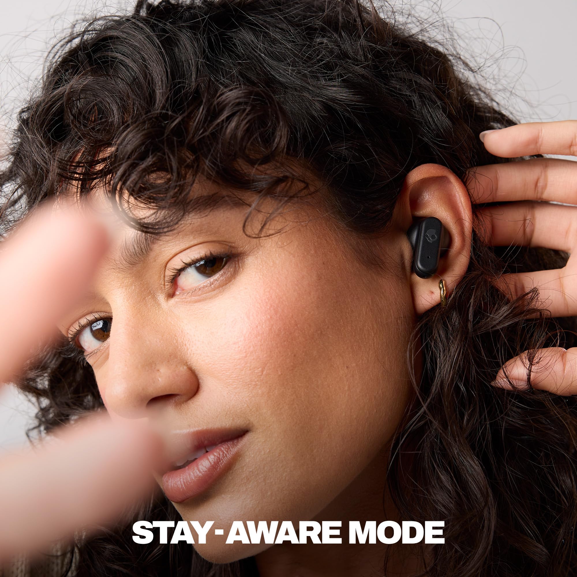 Skullcandy Dime Evo Wireless Earbuds, Bluetooth Headphones, Noise Isolating Fit, Up to 36 Hours Battery, Microphone for iPhone Android, Easy Carry with Clip-Anywhere Case - True Black