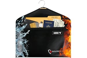 ROLOWAY Hanger Diversion Fireproof Safe, Hidden Compartment for Home & Travel, Secret Safe for Cash Hiding Under Clothes
